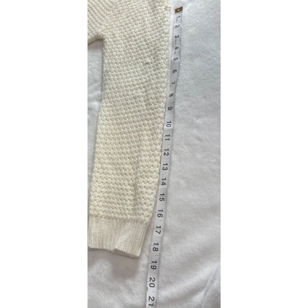 De Ratchild Womens Juniors Cold Shoulder Knit Cream Sweater 2X Long Sleeve - Picture 11 of 14